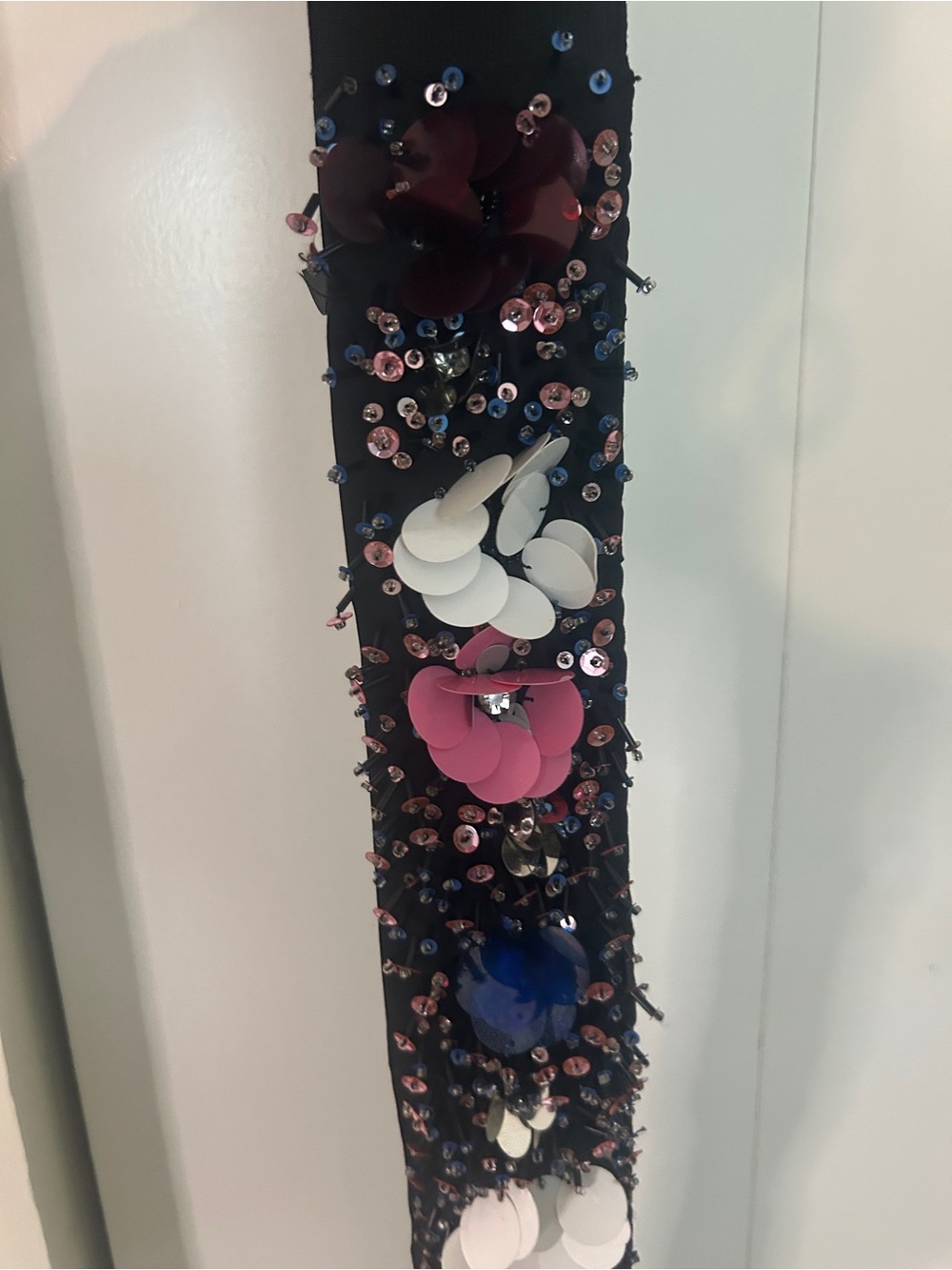 ASOS Black Embellished Floral Belt
